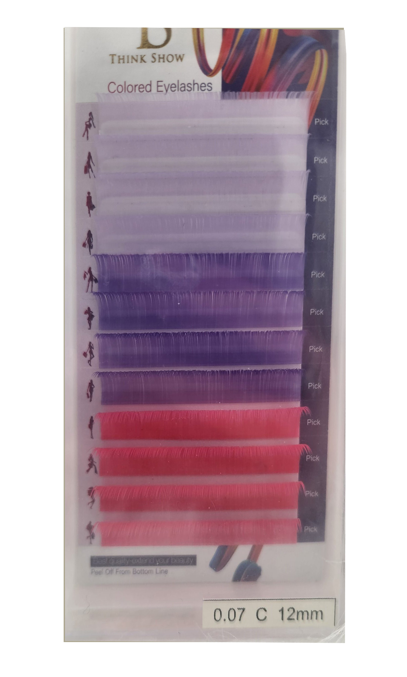 TS Lashes Colour Lash Extensions