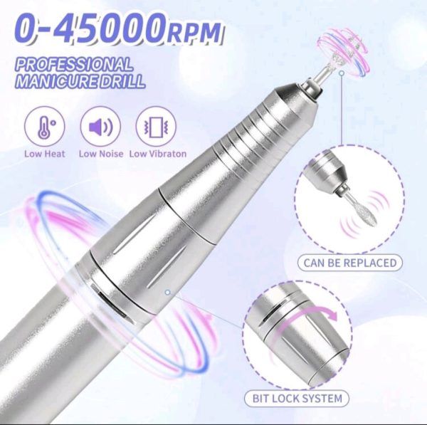 Portable Nail Drill 45000rpm - Image 3