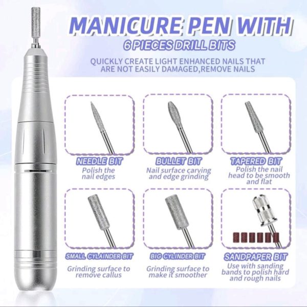 Portable Nail Drill 45000rpm - Image 5